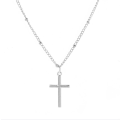 Miniatyrbilde 2 av 11: Exklusivt Bekvämt Hög Kvalitet Kors Halsband Diamant Silver