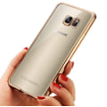 Miniatyrbillede 2 af 6: Samsung Galaxy S7 Edge - Stilrent Silikonskal från LEMAN Roséguld