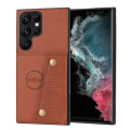 Pikkukuva 5 / 11: Samsung Galaxy S24 Ultra -  Lyxigt PC-läder retro flip-fodral i plånboksstil Red