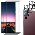 Pikkukuva 4 / 11: 3-PACK Galaxy S23 Ultra 1 Set 3D Skärmskydd + 3D Kameralinsskydd Transparent