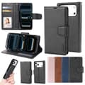 2-in-1 Läderfodral kompatibelt med iPhone 17 Pro Max Svart