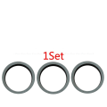 Pikkukuva 6 / 11: 3-PACK Bakre Kamerafälglins Reservdel iPhone 12 Pro Transparent/Genomskinlig