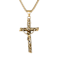 Pikkukuva 8 / 9: Ristiriipus (Jeesus) Ruostumatonta terästä Guld