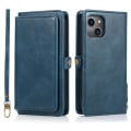 Pikkukuva 2 / 11: iPhone 15 Plus - Ylellinen nahkainen lompakkokotelo korttipaikoilla Svart