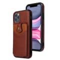 Smidigt Skyddsskal med Kortfack - iPhone 11 Pro Max Mörkbrun