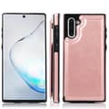 Samsung Galaxy Note10 - Genomtänkt Skal med Korthållare Roséguld