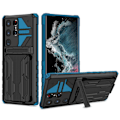 Miniatyrbillede 5 af 11: Galaxy S23 Ultra Wallet Case - Perfekt Skydd och Funktion i Ett Grön