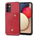 Samsung Galaxy A14 5G Plåboksfodral 4-kortfack Magnetisk Retro Röd