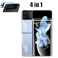 Miniatyrbild 3 av 11: 4in1 Hydrogel Skärmskydd & 2.5D Kameralinsskydd Z Flip 4 Transparent