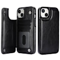 Pikkukuva 4 / 11: Hållbart läderfodral för iPhone 15 Plus Vit
