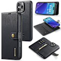 Miniatyrbillede 2 af 5: iPhone 12 Pro Max - Premium Läderfodral med Smart Design Blå