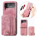Stilsäkert Skal med Kortfack - Samsung Galaxy Z Flip 4 Rosa