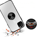 Pikkukuva 8 / 11: Stötdämpande Silikonskal Ringhållare - iPhone 11 Silver