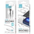 Miniatyrbilde 1 av 3: USB-Ligtning/Iphone kabel 1m 2.4A ip7/i8/xr/11/12