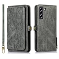 Miniatyrbilde 1 av 11: Elegant 2-i-1 Plånboksfodral i Högvärdigt PU-läder för Samsung Galaxy A14 5G Grön