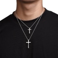 Miniatyrbillede 3 af 7: Elegant Kors Halsband Stor