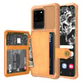 Professionelt cover med kortholder - Samsung Galaxy S20 Ultra Brun Brun