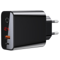 Pikkukuva 1 / 9: Type-C USB Väggadapter BASEUS Svart