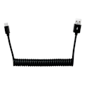 Miniatyrbild 7 av 9: Smidig Hållbar USB till Type-C Fjäder Laddningskabel Svart