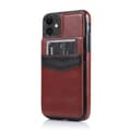 Professionellt Skal med Kortfack (LEMAN) - iPhone 12 Mini Brun
