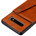 Pikkukuva 9 / 11: Kraftfullt Retro Skal med Korthållare - Samsung Galaxy S10+ Mörkblå