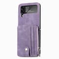 Skal med Kortfack - Samsung Galaxy Z Flip 4 Lila