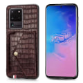 Miniatyrbilde 4 av 11: Samsung Galaxy S20 Ultra - Elegant Skyddsskal Korthållare Grön
