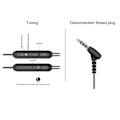 Miniatyrbilde 9 av 11: LANGSDOM Dubbla Högtalare In-ear Genomskinlig