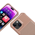 Miniatyrbild 5 av 11: Elegant plånboksfodral i lyxigt PU-läder för iPhone 15 Grön