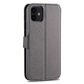 Pikkukuva 11 / 11: Smidigt Plånboksfodral (Yazunshi) - iPhone 12 Mini Grå