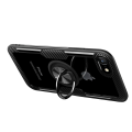 Miniatyrbild 9 av 10: iPhone 7 - Skyddande Skal med Ringhållare (LEMAN) Marinblå/Silver