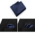 Miniatyrbillede 1 af 11: Stilsäker Pocket Square Kavaj Bröstnäsduk Mörkblå