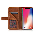 Miniatyrbild 6 av 11: iPhone XS Max - Smart Fodral i "Old Look" (PU-Läder) Blå