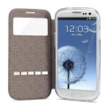 Miniatyrbild 4 av 9: Praktiskt Fodral med Svarsfunktion - Samsung Galaxy S4 Mini Vit