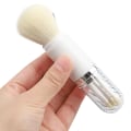 Miniatyrbilde 11 av 11: Premium Makeup Borstset Läppblandning / Ögonskuggor Vit/Silver