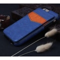 Miniatyrbild 3 av 7: iPhone 6/6S Elegant L�derskal med pl�nbok/Kortfack Blå