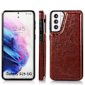 Pikkukuva 1 / 11: Praktiskt Skal med Kortfack - Samsung Galaxy S21 Plus Brun