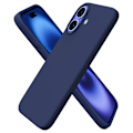 Miniatyrbilde 9 av 11: iPhone 16 Plus - Silikonskal med Högklassigt Skydd Grå