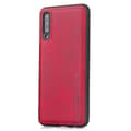 Stötdämpande Skal Pu-Läder - Samsung Galaxy A50 Röd