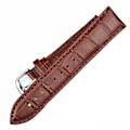 Miniatyrbild 10 av 11: Stilsäkert Vintage-Design Klockarmband i PU-Läder Röd 16mm