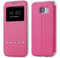 Smartfodral med Svarsfunktion - Samsung Galaxy J7 (Modell 2017) Rosa