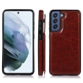 Miniatyrbilde 8 av 11: Praktiskt Skal med Kortfack - Samsung Galaxy S21 FE Brun