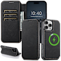 Miniatyrbillede 2 af 11: iPhone 16 Pro Max Plånboksfodral - Stil, Kvalitet & Funktionalitet Svart
