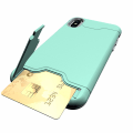 Pikkukuva 1 / 11: Praktiskt (Jensen) Skal med Kortfack - iPhone XS MAX Grön