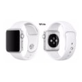 Miniatyrbilde 10 av 11: Apple Watch 44mm -  NORTH EDGE Stilrent Silikonarmbånd ljusgrå L