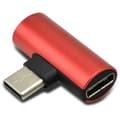Miniatyrbillede 5 af 8: Type-C 2-1 Mini Adapter Laddare Roséguld