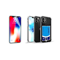Pikkukuva 1 / 11: Skal med Korth�llare & Hydrogel Sk�rmskydd iPhone 12 Pro Max Transparent