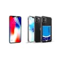 Skal med Korth�llare & Hydrogel Sk�rmskydd iPhone 12 Pro Max Transparent