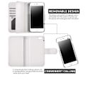 Miniatyrbillede 3 af 7: iPhone 6/6S Plus - Stilrent Plånboksfodral i Läder från LEMAN Vit