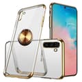 Samsung Galaxy Note10 - Elegant Silikonskal med Ringhållare Guld